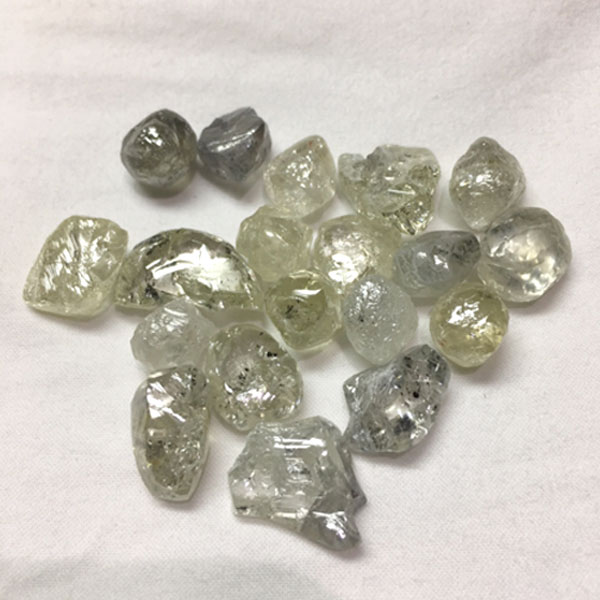 Rough diamond after boiling