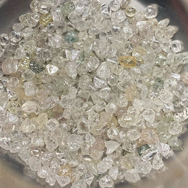 Rough diamond after boiling