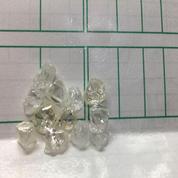 Rough diamond after boiling