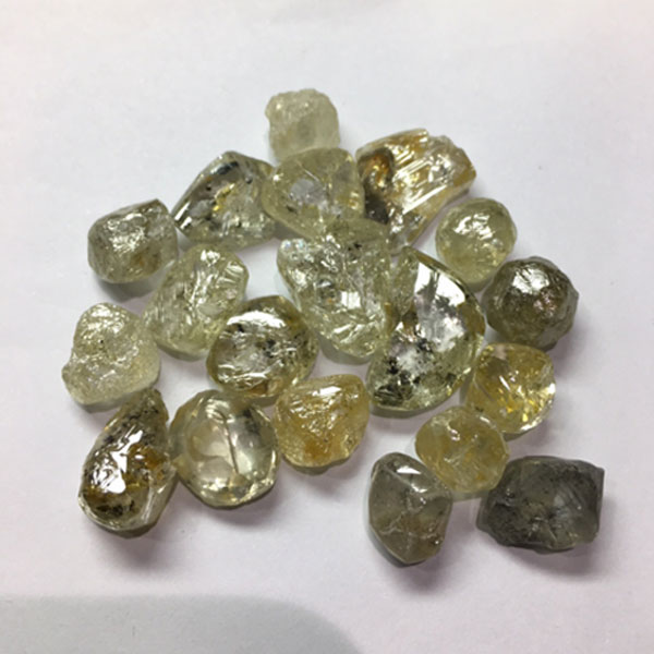 Rough diamond before boiling