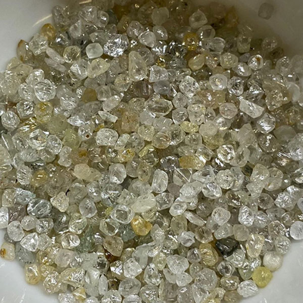 Rough diamond before boiling