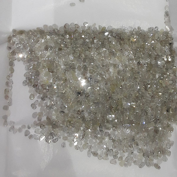 Polki diamond before boiling