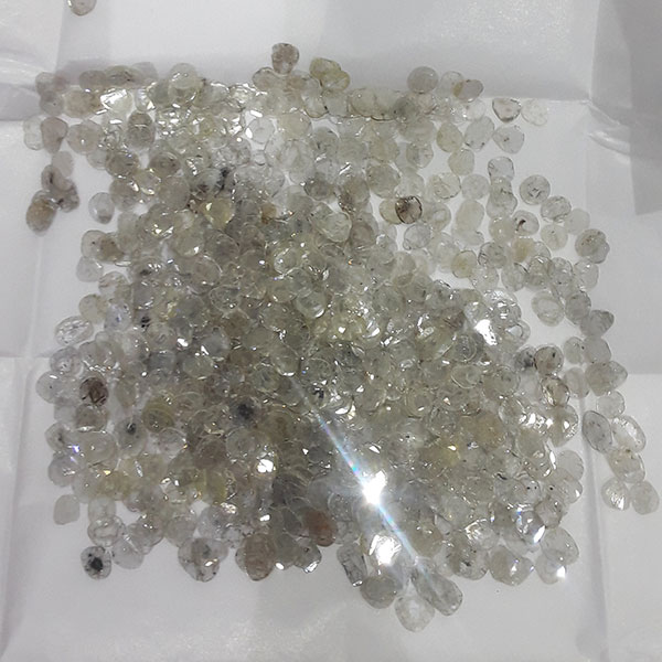 Polki diamond before boiling