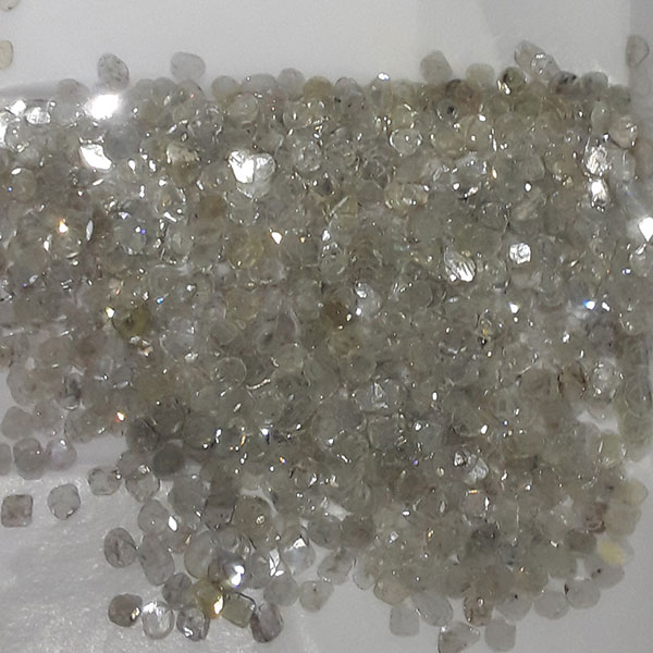 Polki diamond before boiling