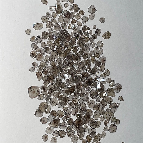 Polki diamond before boiling