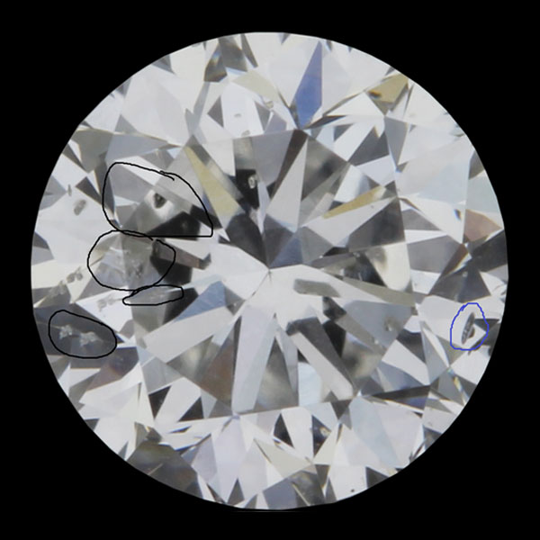 Rough diamond after boiling