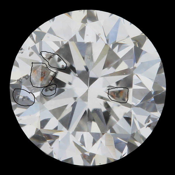 Rough diamond before boiling
