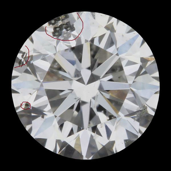Rough diamond before boiling