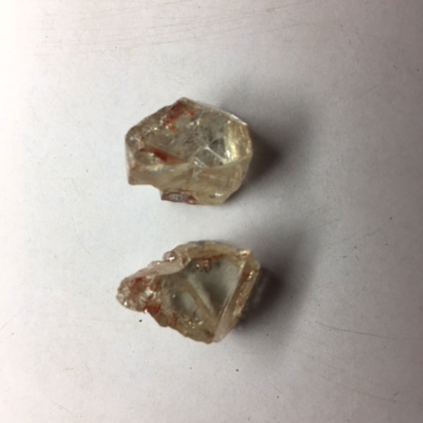 Rough diamond before boiling